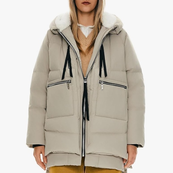 Orolay Jackets & Blazers - Orolay Women's Thickened Down Jacket Beige